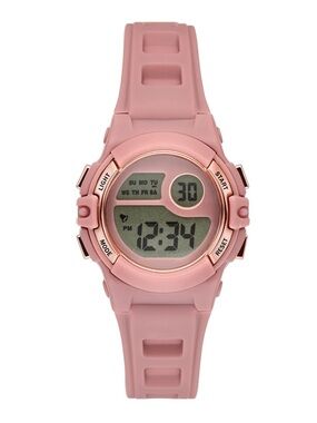 Time and Tru Ladies' dusty rose Digital Sport Watch with light